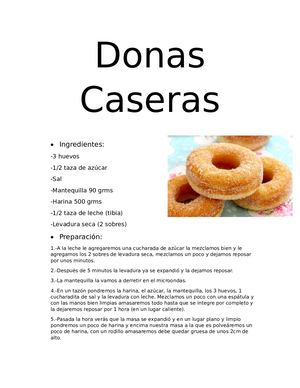 Donas Caseras
