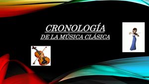 Cronología de La Música Clásica