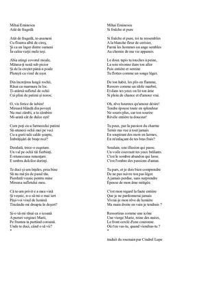 Mihai Eminescu Atat De Frageda