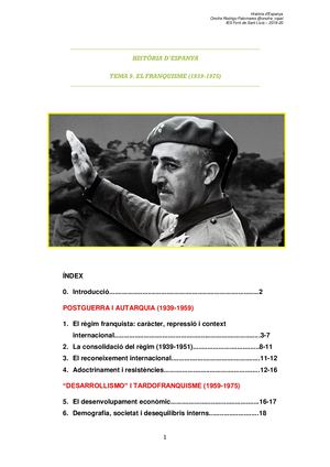 Tema 9: franquisme