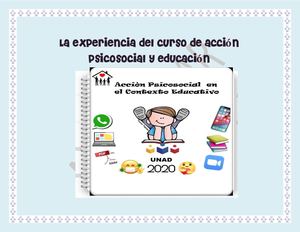 Cartilla Accion Psicosocial Y Educación