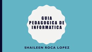 Guia Pedagogica De Informatica Pdf