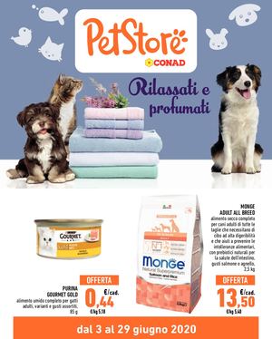 Volantino Conad Pet Store Langhirano Guastalla Rubiera Taneto Felino Viadana Palazzolo 2006 3 29 Giugno 2020