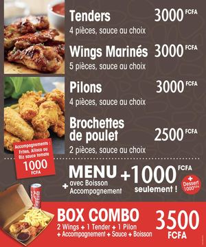 Tweat Gabon - Menu
