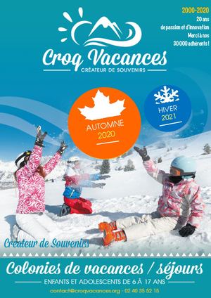 BROCHURE SEJOURS AUTONME 2020 - HIVER 2021 -  CROQ VACANCES