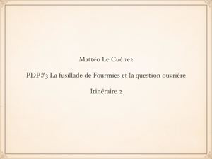 Mattéo - La Fusillade De Fourmies, 1er mai 1891