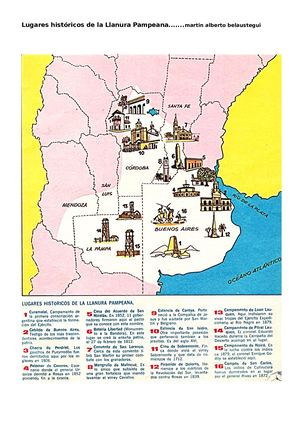 Lugares históricos de la Llanura Pampeana