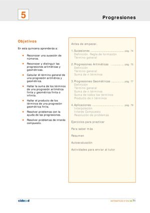 Progresiones 3eso Quincena5