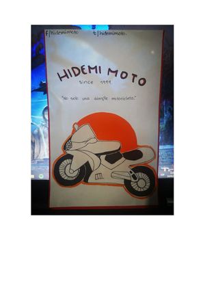 Motocicleta Cartel Publicitario