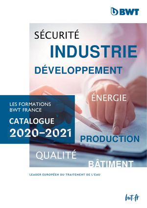 Catalogue Formations BWT 2020-2021