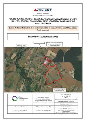 Annexe 3 - Eval. Envir. Extraite De La Dde Autorisation