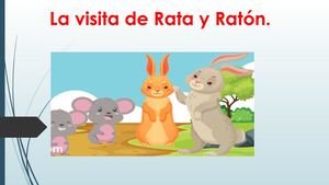 La Visita De Rata Y Ratón Cuento Corto Para Niños