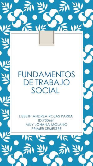 Fundamentos De Trabajo Social Portafolio
