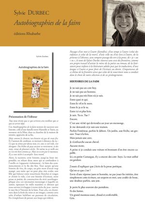 Sylvie Durbec Cahier d'extraits