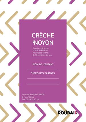 Livret Crèche NOYON - Roubaix