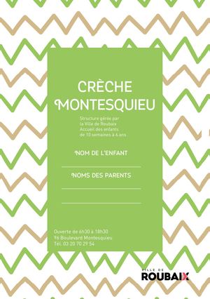 Livret Crèche MONTESQUIEU - Roubaix