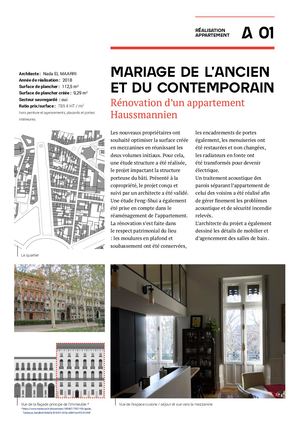 Rénovation d'appartement - Mariage de l'ancien et du contemporain