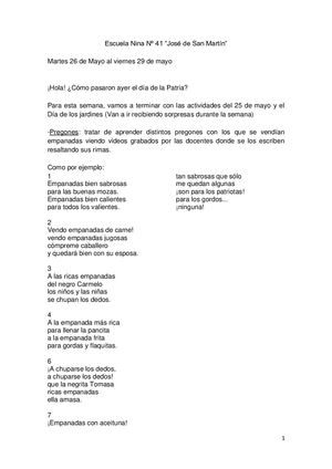 Distintas Actividades Jardín Sala De 5 Esc 41-José de San Martín