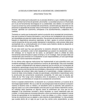 Calaméo - La Escuela Como Base De La Sociedad Del Conocimiento