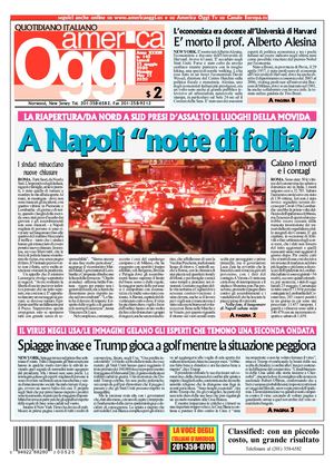 America Oggi 25 Maggio 2020