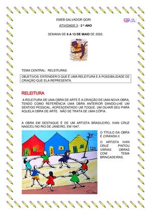 2º Ano Arte 3 Bloco 2