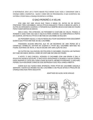 3º Ano Adaptada Saci Pedro Bloco 2