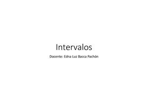 Intervalos