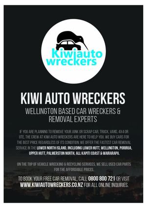 Kiwi Auto Removals - Cash for Cars Wellington