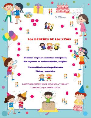 Volante Sobre Los Deberes