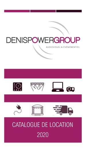 Catalogue Denis Power 2020