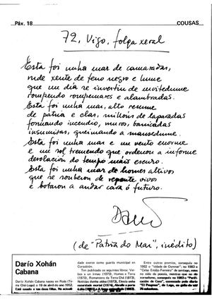 Carnota (1984-1986). Poemas manuscritos