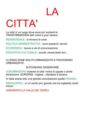 LA CITTA'