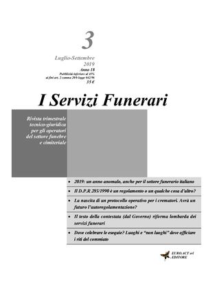 Isf193 I SERVIZI FUNERARI Luglio Settembre 2019