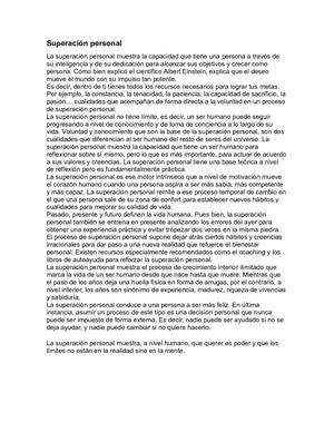 Superación Personal
