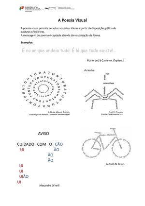 Poesia Visual Oficina De Escrita