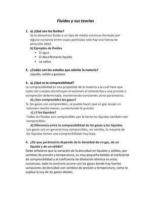 Fluidos Y Sus Teorías