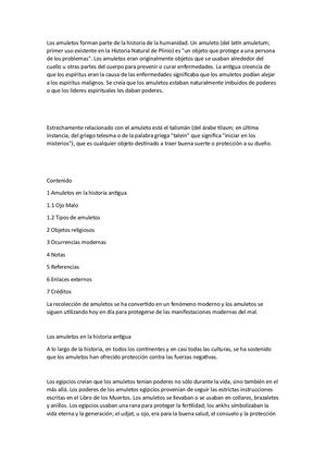 Los Amuletos Forman Parte De La Historia De La Humanidad