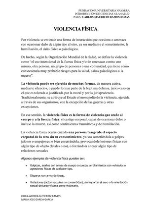 Violencia Física Y Verbal