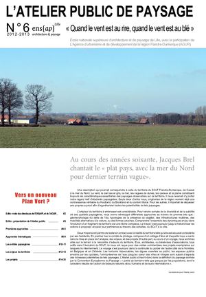 Journal de l'atelier public de paysage n°6
