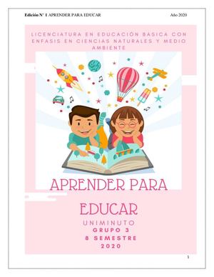 Revista Politica Educativa Aprender Para Educar
