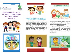 Folleto Sobre La Prevención De La Violencia Culturalcorregido
