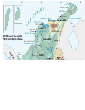 Geografía Física De La Región Del Caribe