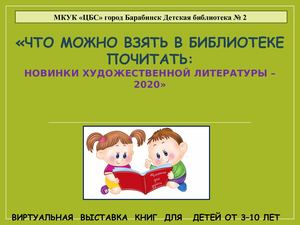 Новинки книг – 2020»