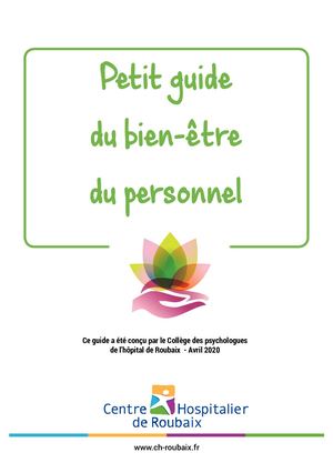 Guide du bien-être du personnel
