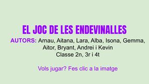 El Joc De Les Endevinalles