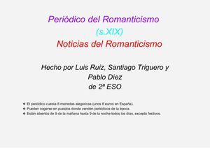 Periódico Del Romanticismo Luis, Santiago Y Pablo