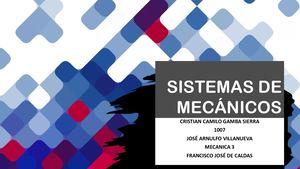 Sistemas De Mecánicos (Mecanica Guia #6)