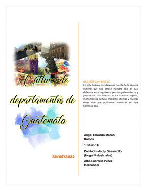 Cultura De Departamentos De Guatemala