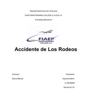 Accidente De Los Rodeos Maria Espinoza
