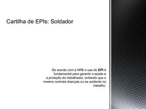 Cartilha De Epis Soldador